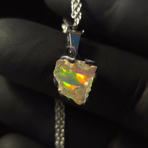 Opal Halskette — Vollspektrum-Feuer